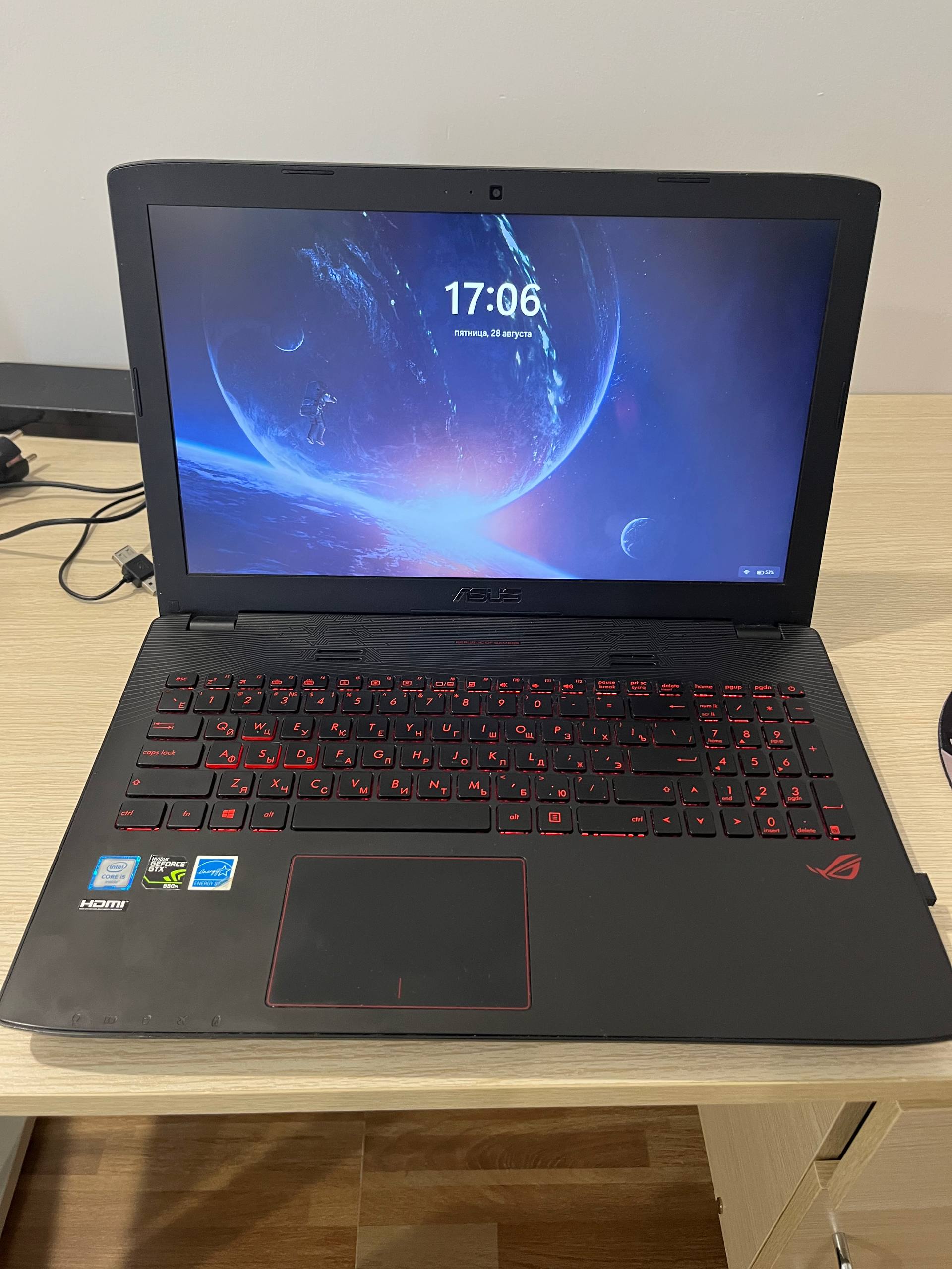Фото 2: Продается игровой ноутбук ASUS ROG 2016 GL552JX с 15,6-дюймовым Full H