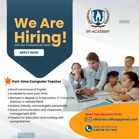 Международная школа EFI ACADEMY объявляет конкурс на должность препода